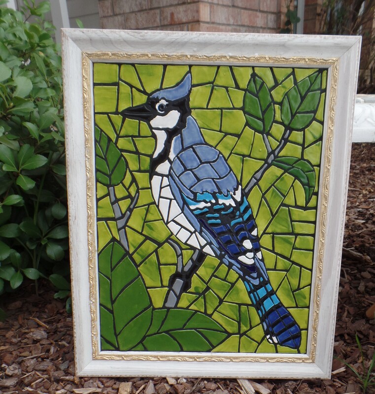 mosaic blue jay