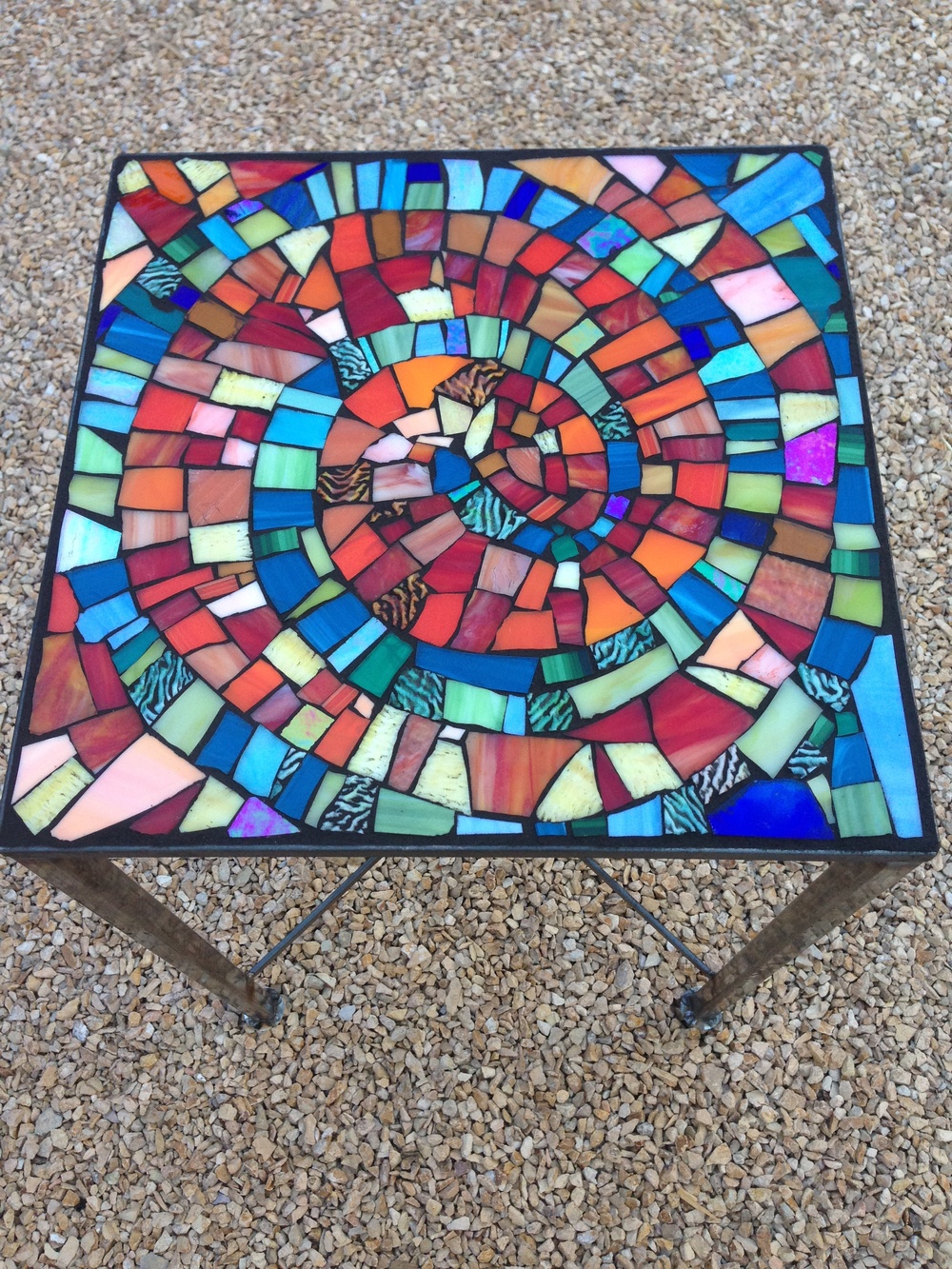 mosaic end table